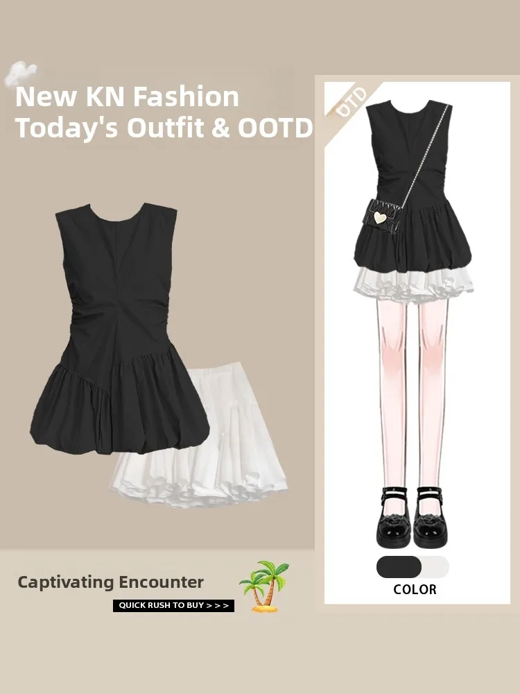 Été nouveau Sle Faionable Svel gilet et jupe à fleurs ensemble décontracté doux ort jupe deux pièces ensemble Anti-âge à la mode