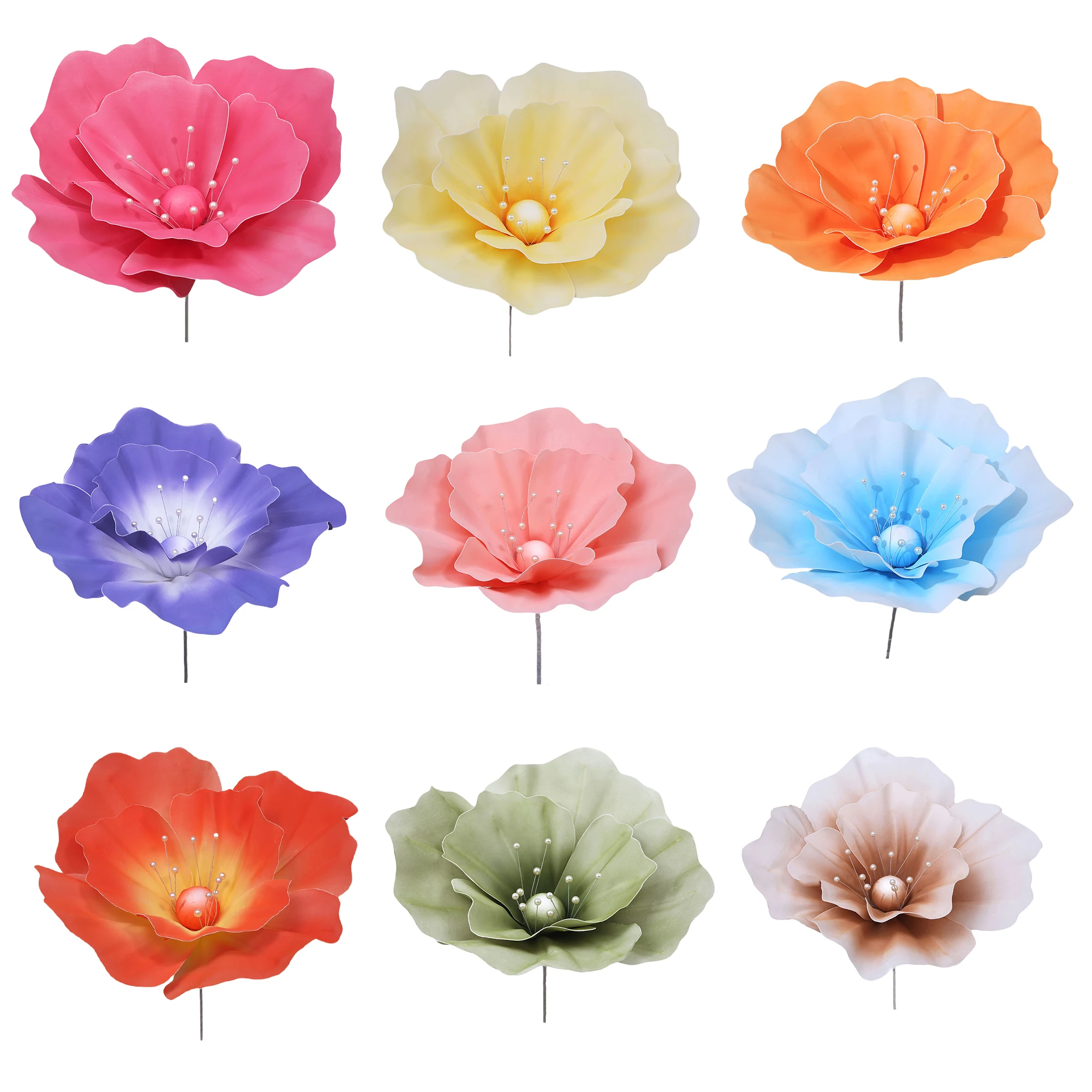 Flores gigantes para decoração, recepção de casamento, aniversário, festa de natal, cenário, decoração, adereços de fotografia, exibição de janela de loja