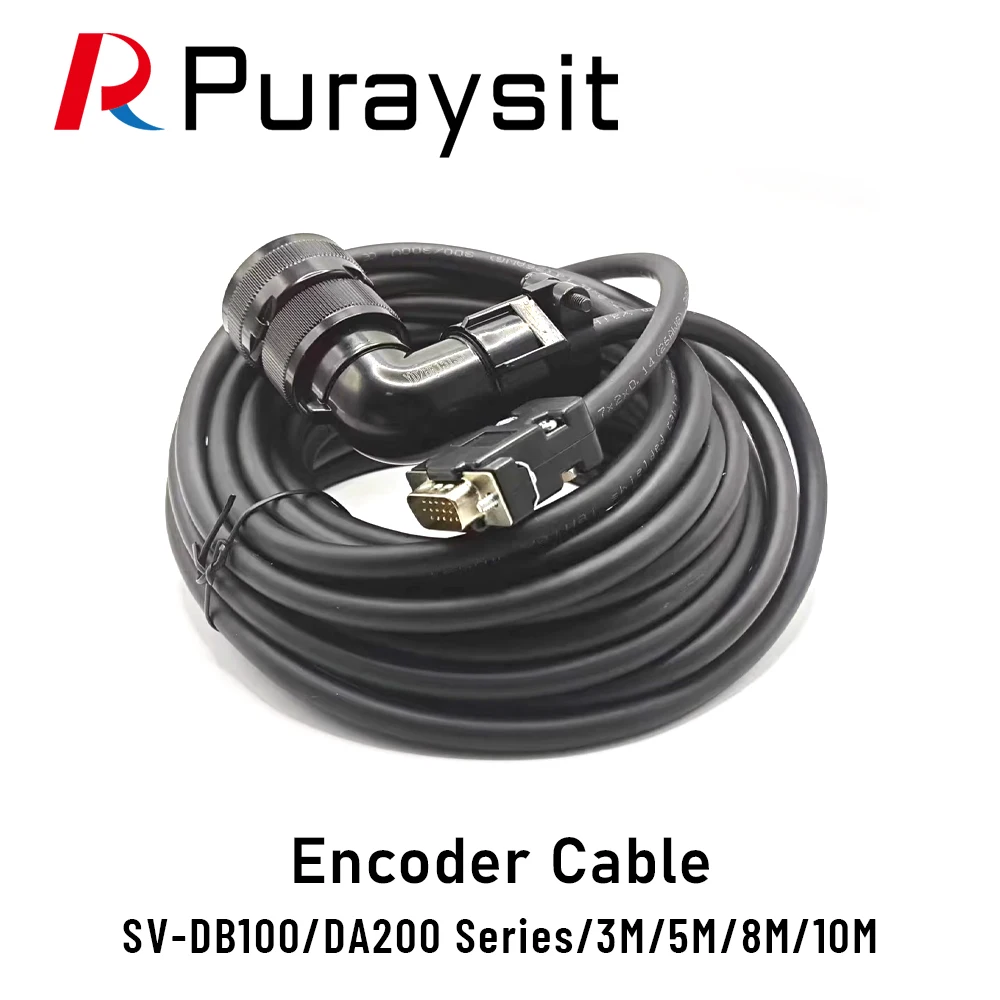 Puraysit SV-DB100/DA200 Servo Driver Motor Encoder Cable 3M 5M 8M 10M 15M for INVT