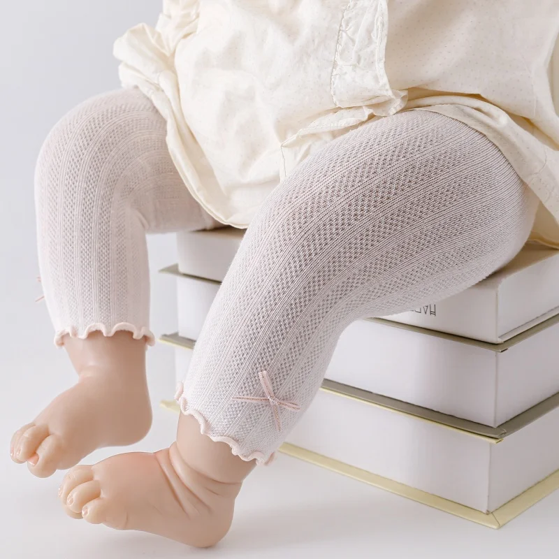 Newborn Tights For Girls Cotton Casual Soft Infants Baby Girls Leggings Summer Mesh Thin Toddler Tight 0-24Month Pantyhose New