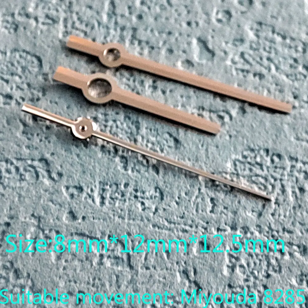 Lancette dell'orologio Miyouda8285 mani blu lancette luminose accessori per orologi di seconda mano lancette dell'orologio lancette argento una parte