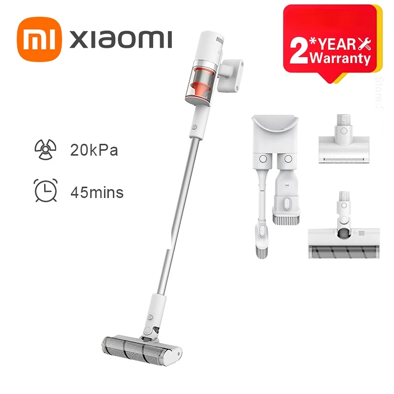 

XIAOMI MIJIA Wireless Vacuum Cleaner 2 Slim 20kPa Cyclone Suction 45 Minute Long Battery Life Sweeping And Mopping Cleaning Tool