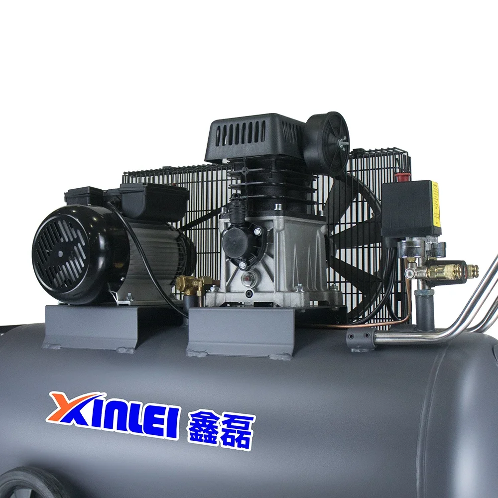 ZA55-100L 2KW industrial belt drive piston air compressor 100L tank