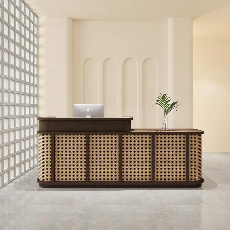 Vevor Reception Desks Counter Modern Coffee Shop Reception Desks Podium Artificial Board Furniture Приемная MHJDT