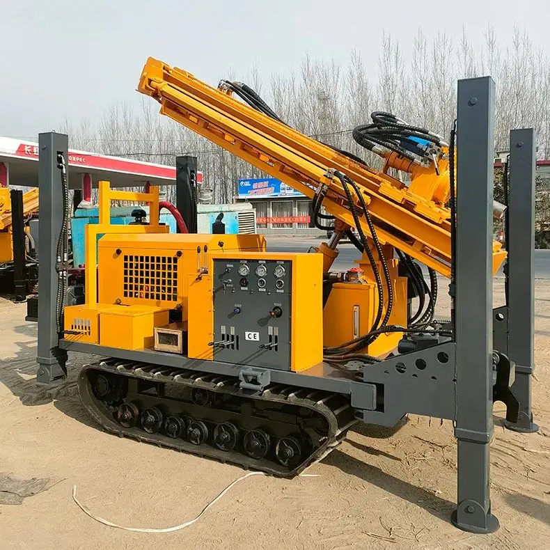 

Customized Pneumatic DTH Drill Rig 160m 180m 200m Deep Water Well Drilling Machine Diesel Hydraulic Wheel Portable Drill