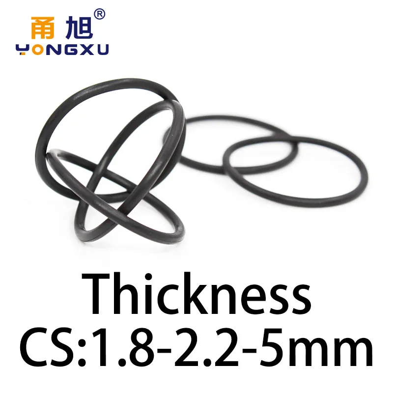 O-ring thickness 1.8/2.2/5mm CS NBR Nitrile sealing temperature resistant gasket rubber ring complete in specifications.-.