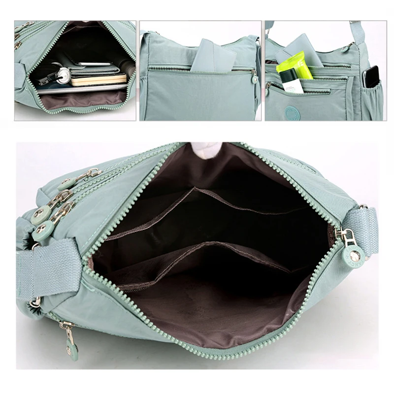 Damen Messenger große Kapazität Umhängetasche Polyester Mode Kosmetik tasche einfache und vielseitige Handtasche Umhängetasche