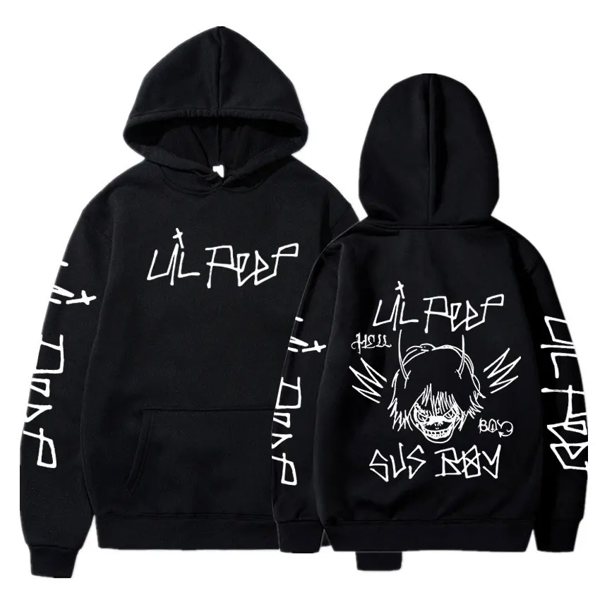 Rapper Lil Peep Cry Baby Hoodies Men Clothing Fashion Vintage Hip Hop Oversized Sweatshirt Unisex Sports Casual Harajuku Hoodie