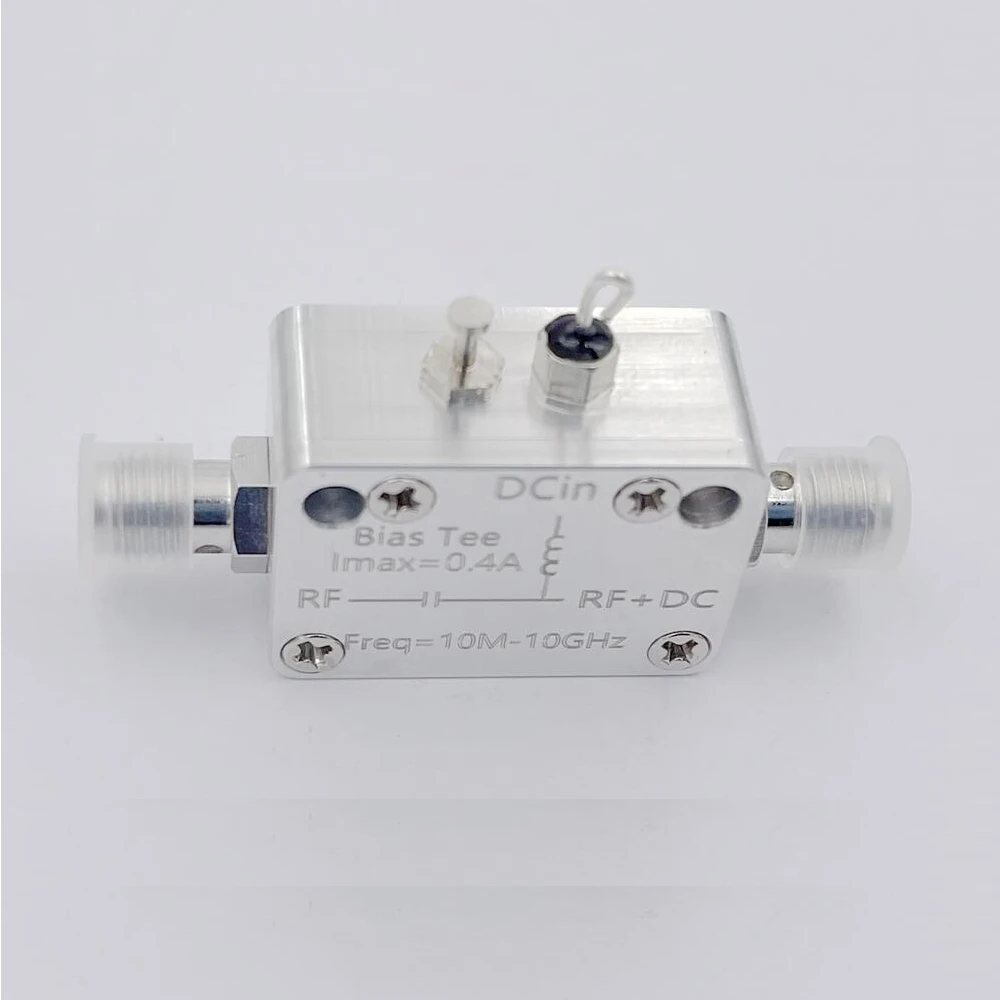 10M-10Ghz Bias Tee RF DC Block SMA RF isolator coaxial biaser for HAM Radio Broadband Amplifier SDR Receiver GPS BiasTee