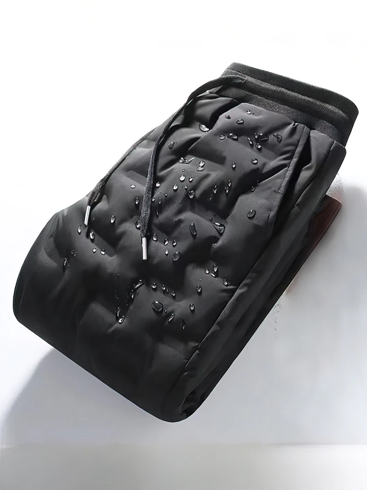 

Outdoor Winter Thicken Warm Pants Men Waterproof Padded Cotton Jogger Pants Casual Sport Sweatpants Thermal Trousers Lightweight