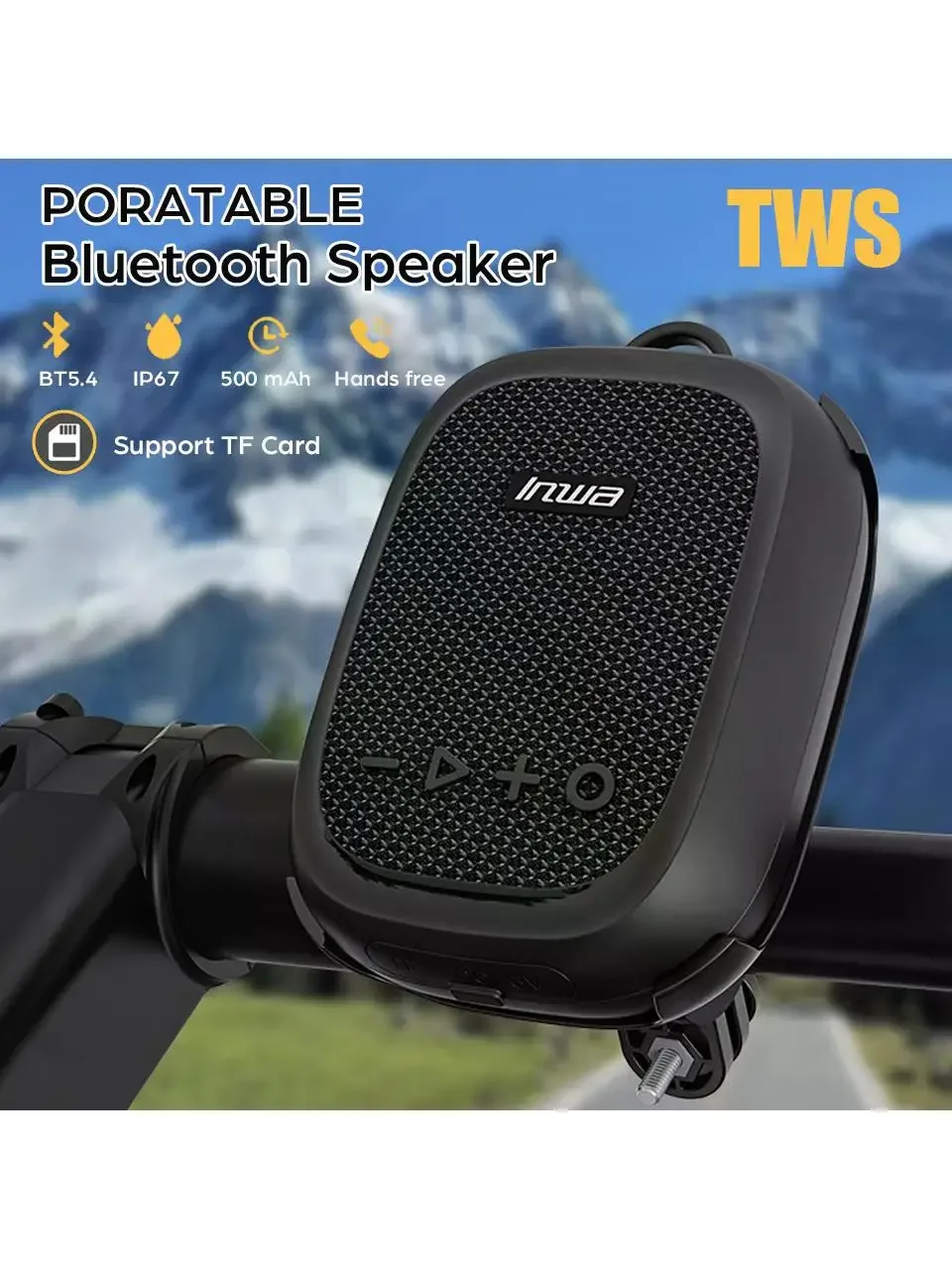 AliExpress For Cycling IP67Waterproof Mini Bickcle Bluetooth Speakers Portable Dual TWS Pairing TF Card Wireless Speaker with Mic Hardsfree