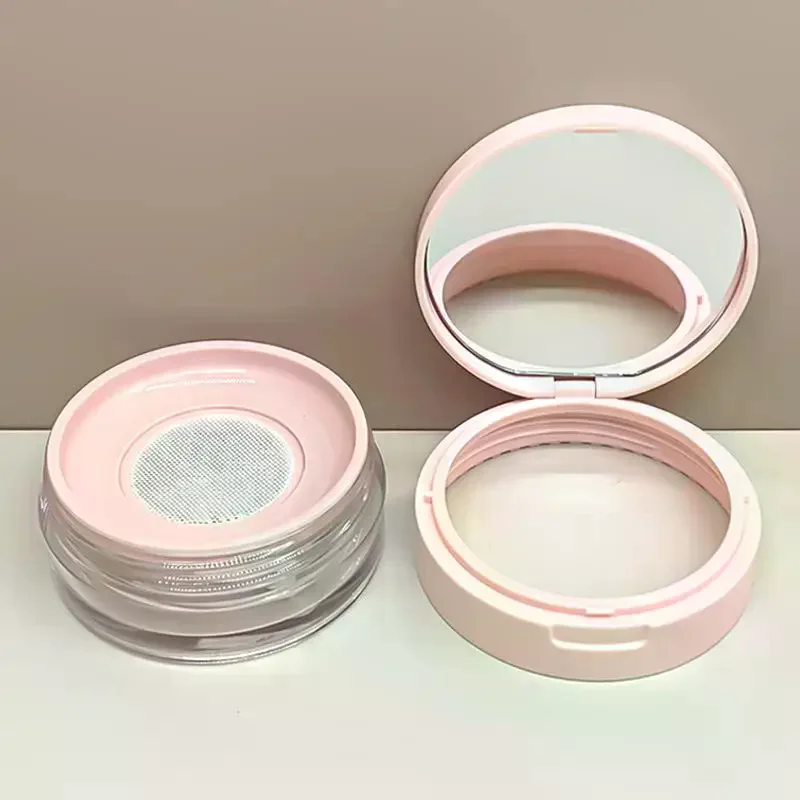 Scatola portatile vuota per soffio a cuscino d'aria con specchio per soffio di polvere Contenitore per trucco in rete elastica grande o piccola per polvere sciolta
