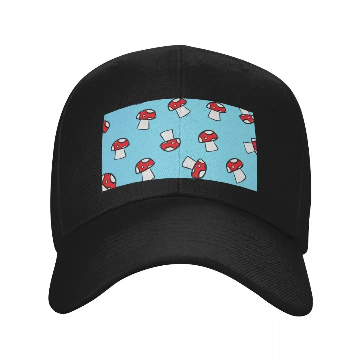 

Red and Blue Mushrooms Baseball Cap Dropshipping fashionable Trucker Hat Caps Male Women's