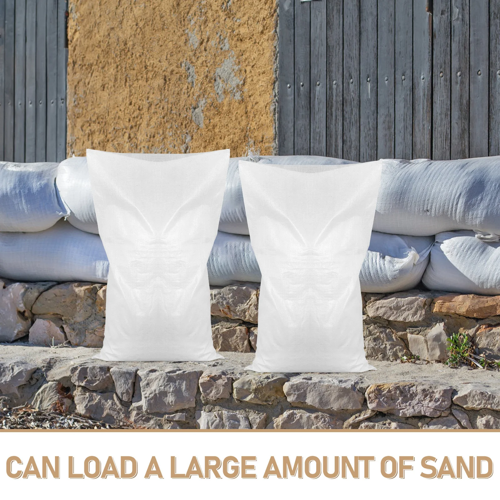 20 piezas bolsas de arena tejidas con protección contra inundaciones bolsas de barrera impermeables resistentes bolsas de arena de gran capacidad prevención de inundaciones