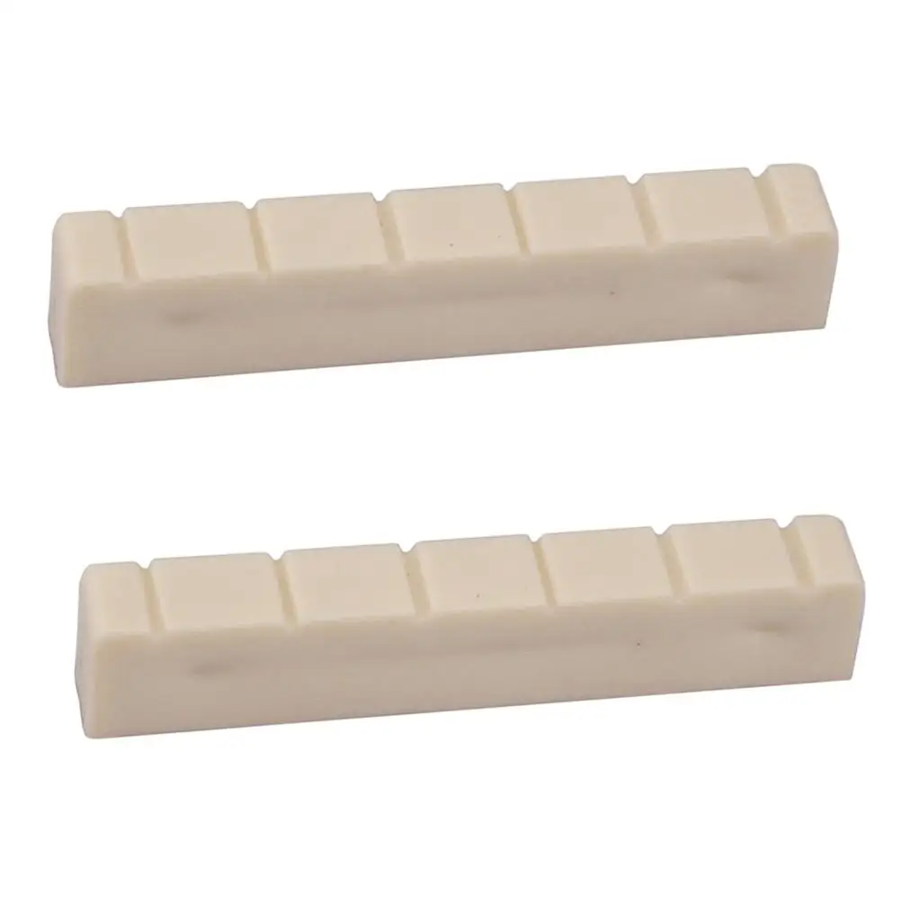 Slotted Classical Guitar Nut 48mm Plastic White Piece for Guitar Material and Upgrade Needs