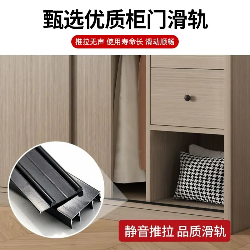 Ecological board wardrobe solid wood wardrobe household bedroom
