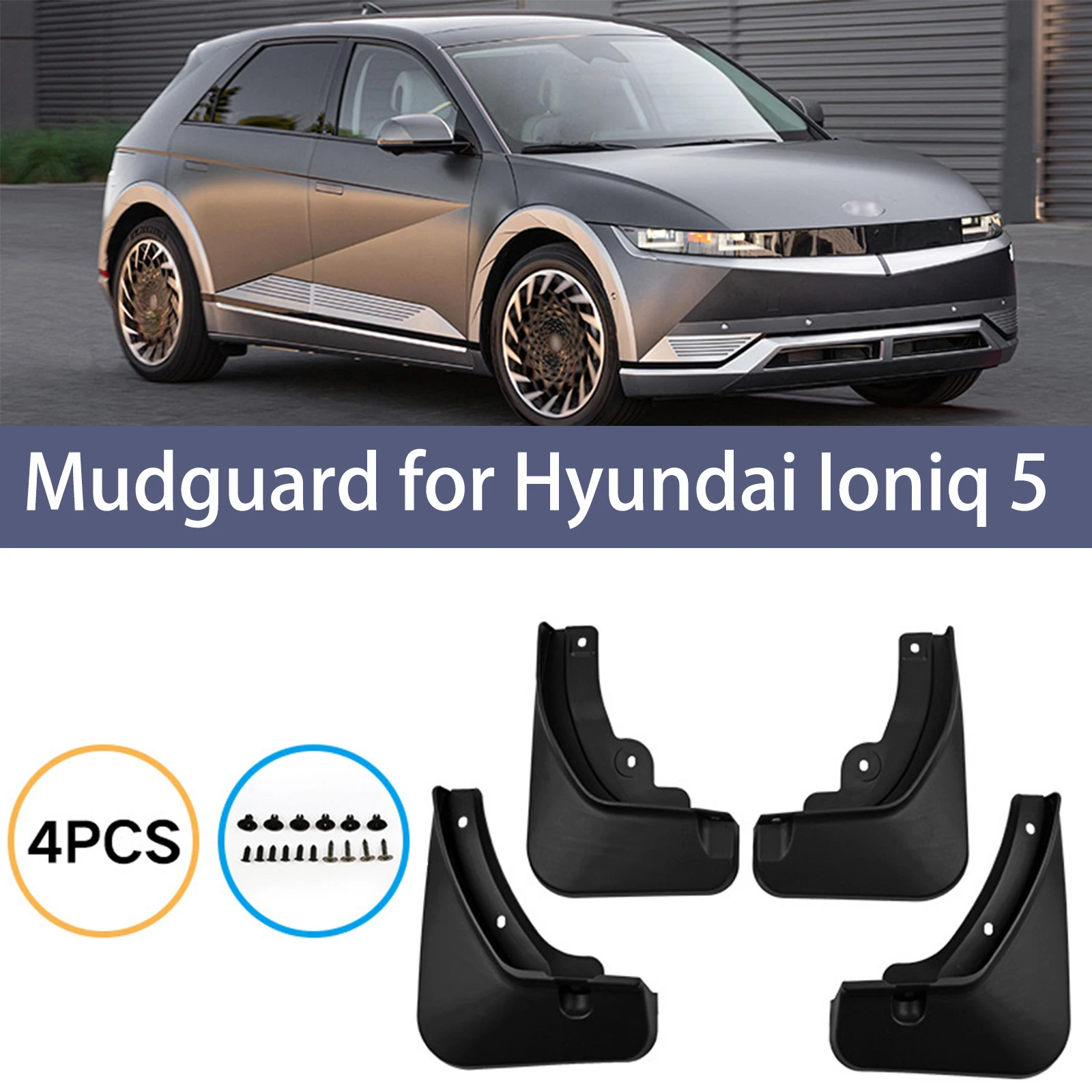 

Car Mud Flaps for Hyundai Ioniq 5 2021-2024 Mudguard Splash Guards Fender Front Rear Wheels Mudflaps Accessories