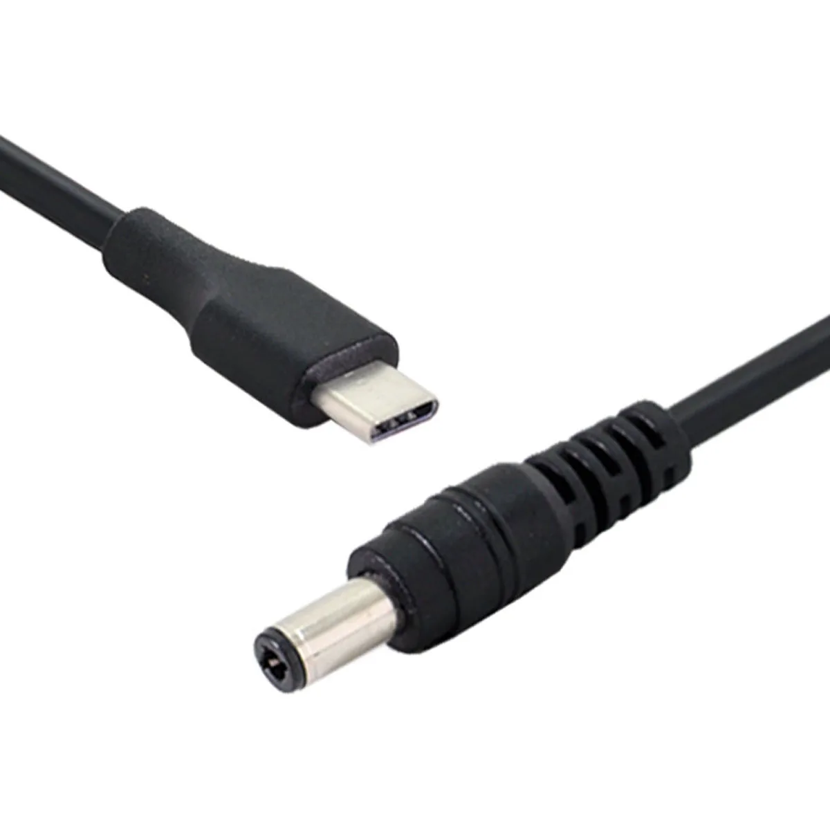 CY USB-C USB 3.1 Type C to DC 5.5 2.5mm Power Plug Extension Charge Cable for Apple New Laptop 20cm Black USA