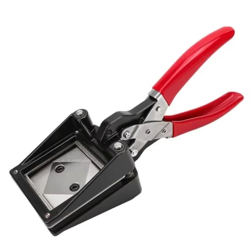 Passport Photo Cutter 30×40mm/50x50mm/25x32mm Handheld Metal Die Punch Tool for ID Pictures Business Cards and Paper Cutting