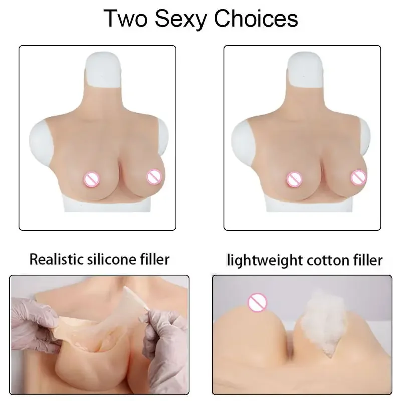 Fake Breast Form And Vagina Shapewear Set Silicone Buttock Enhancer Pants Realistic Boobs Man to Women Cosplay Crossdresser