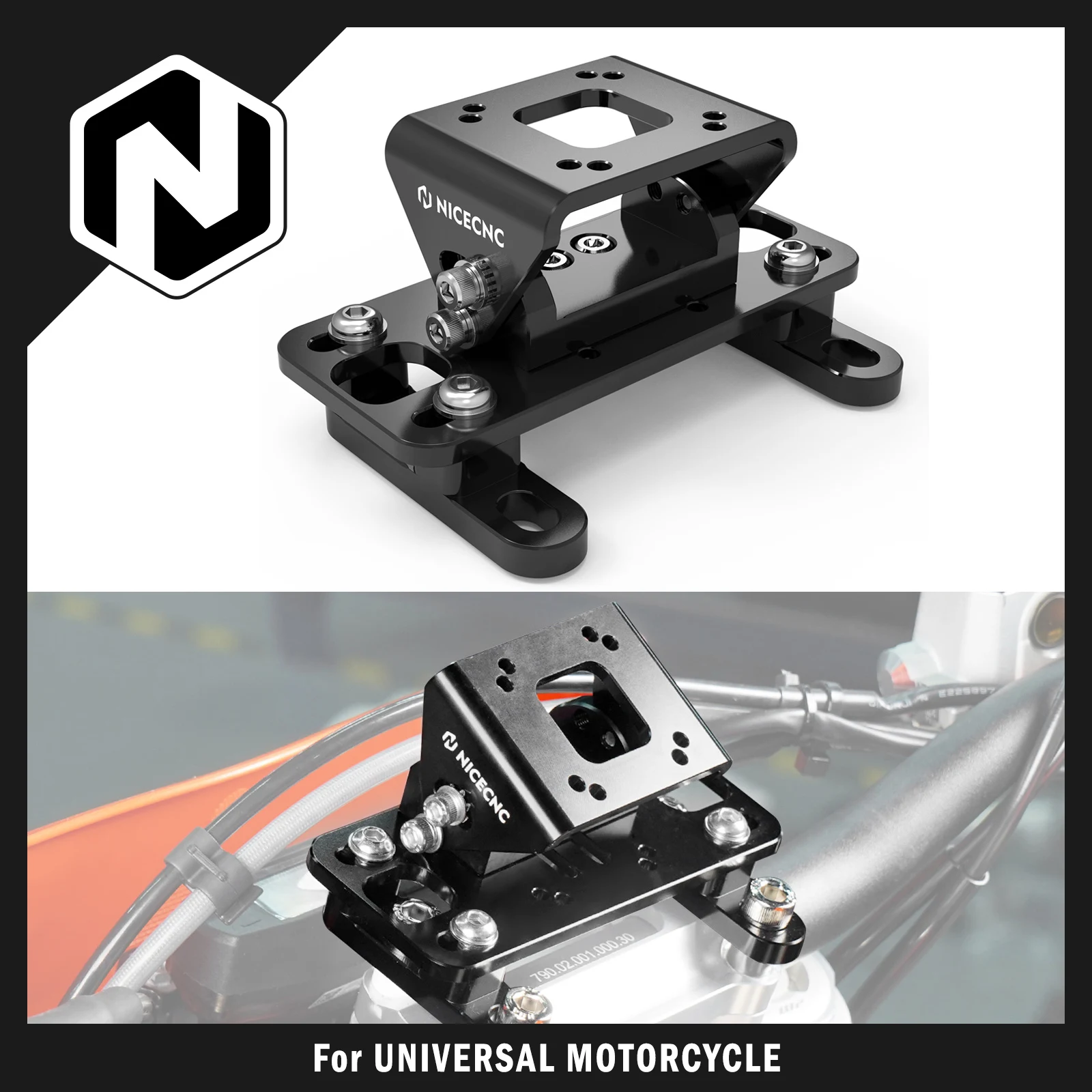 

NICECNC For BETA RR 300 2010-2023 RR 125 RR 250 RR 350 RR 390 RR 450 RR 498 500 Universal Adjustable Motocross GPS Holder Mount