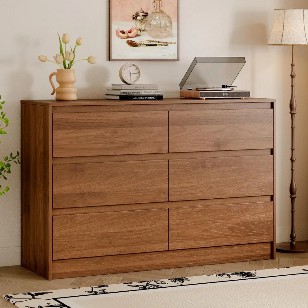 Modern 6 Drawer Dresser,47