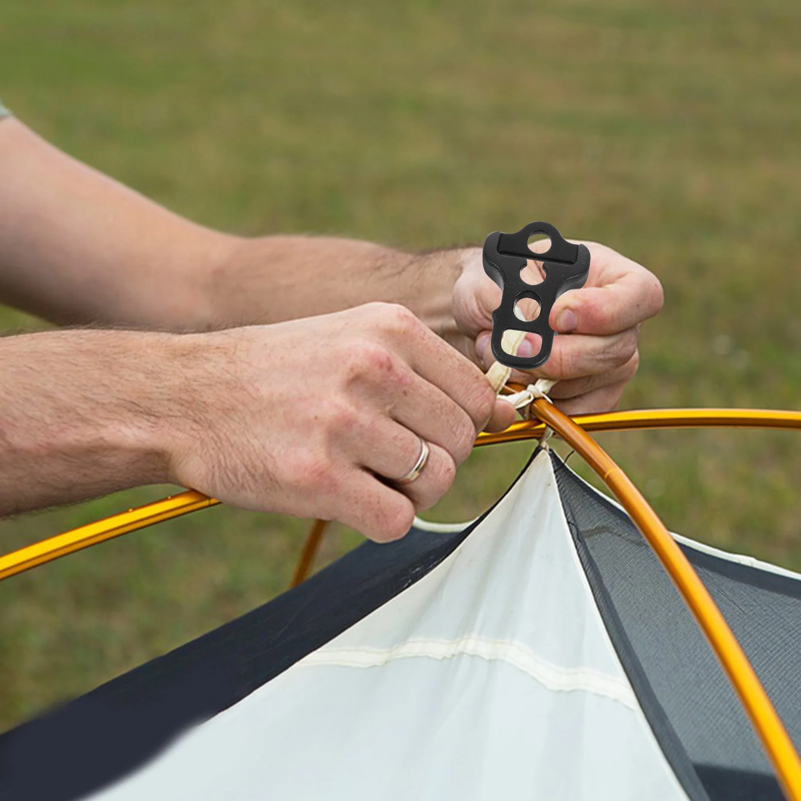 

10Pcs Wind Rope Buckle Plastic Tent Accessories Adjustable Outdoor Camping Tarp Clips Tent Rope Tensioner Plastic Buckle Clips