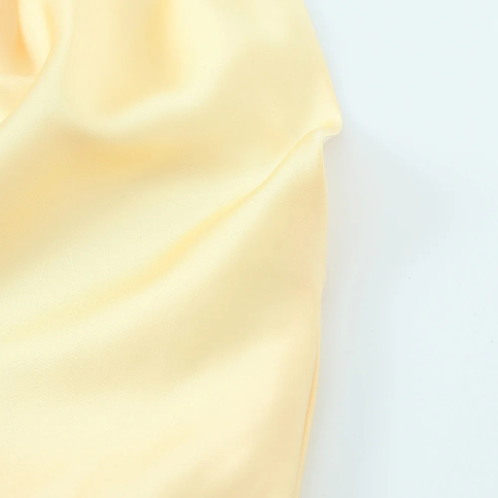 여성용 드레스 백리스 매듭 텍스처 홀터넥 솔리드 컬러 기품 여름 신상 드레스