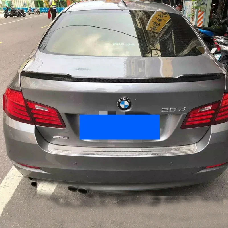 Car Spoiler For BMW 5 Series F10/F10 M5 CS Style Real carbon fiber material Rear Spoiler Trunk wing 2009-2017