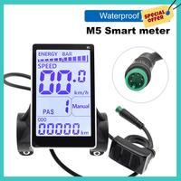 -ABHW Universal Electric Bike LCD Display Screen E-Scooter M5 Panel Electric Bike LCD Meter For Mountain Bikes And E-Bike Part