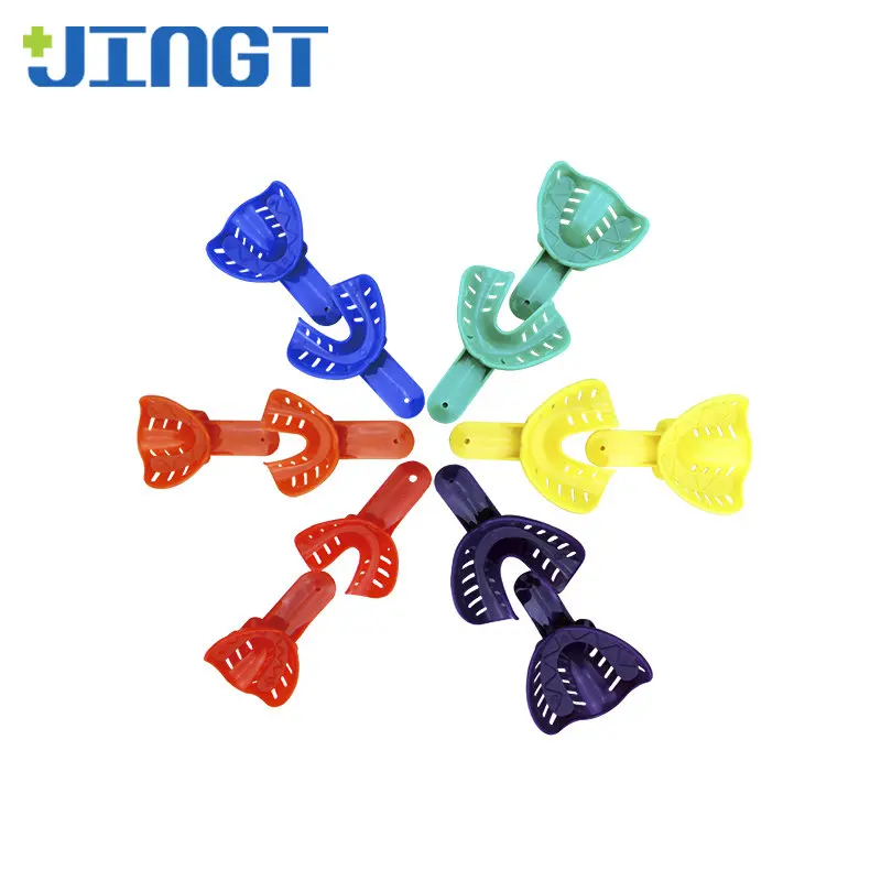 JINGT 12pcs Dental Color Plastic Tray High Temperature Sterilization Adult and Children'S Products Brackets Children Dental Tray