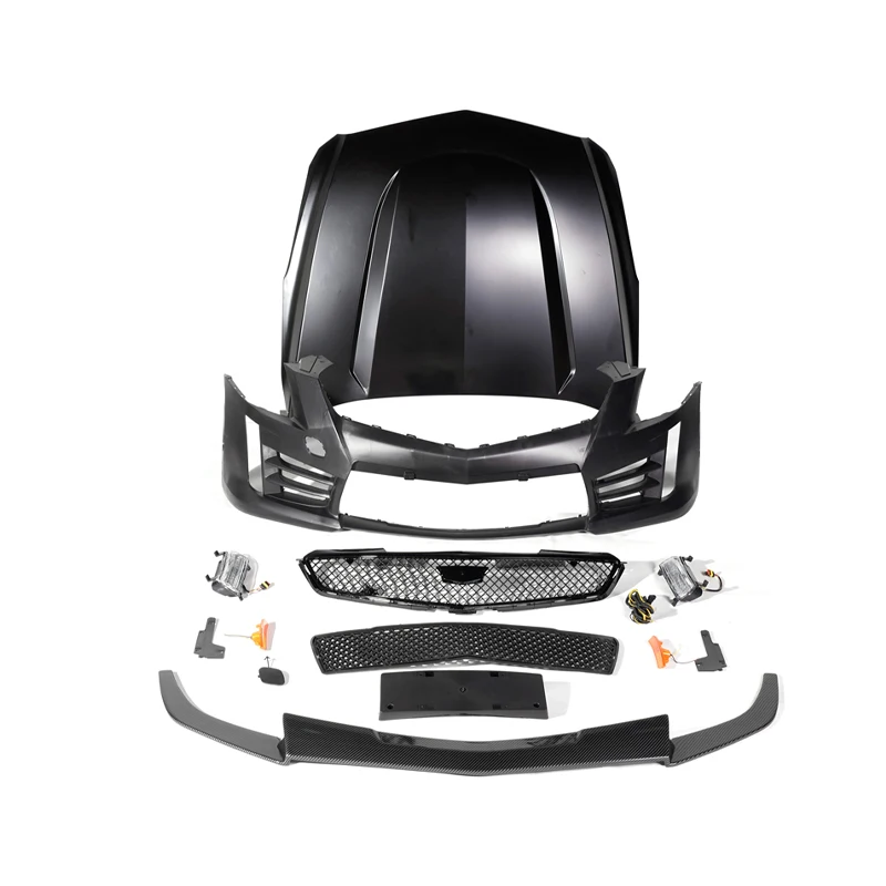 

Langyu 13-19 Car Parts Front Bumper Assembly Fender ATS III Body Kit With Engine Hood ATS-V Body Kit For Cadillac ATS Bodykit