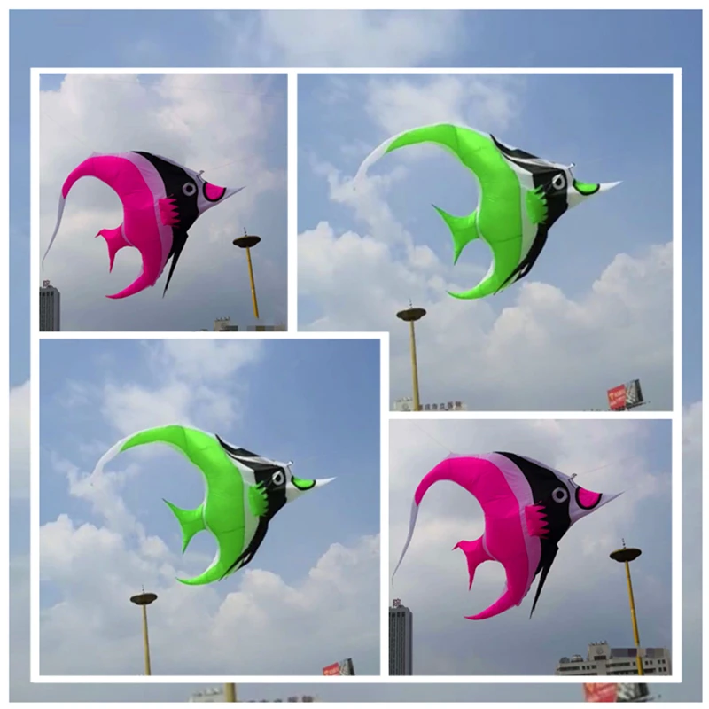 free shipping fish kite flying soft kites parachute kites for adults kites string flying simulator kite professional kite comet