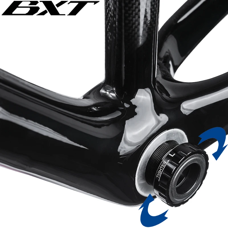 BXT 24mm Thread Bearing Bicycle Axis 68-73mm MTB Road Bike Seal Bearings Waterproof BB Aluminum Alloy Frame Axis BSA Parts