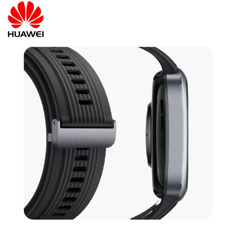 Correa negra de caucho fluorado Huawei para accesorio de correa de reloj HUAWEI WATCH D2
