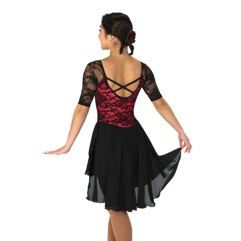 Rhythmic Gymnastics Performance Nasinaya Figure Skating Competition Training Women's Dress Children's Lace Long Dress view 2
