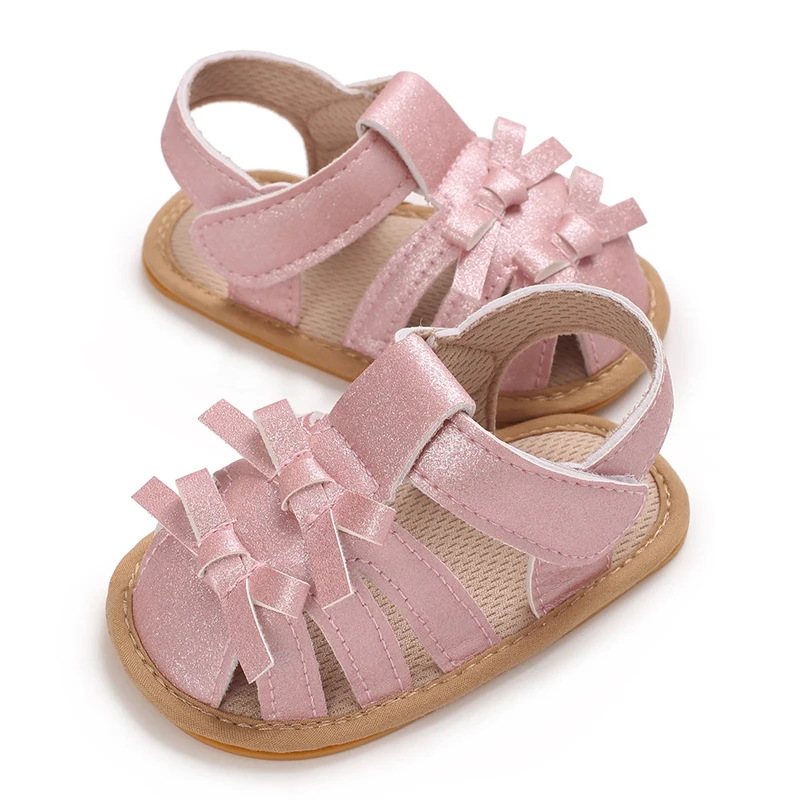 Nieuwe Mode Casual Lente/Zomer 0-1 Jaar Oude Baby Wandelschoenen Vrouwelijke Baby Strik Avondjurk Wandelschoenen