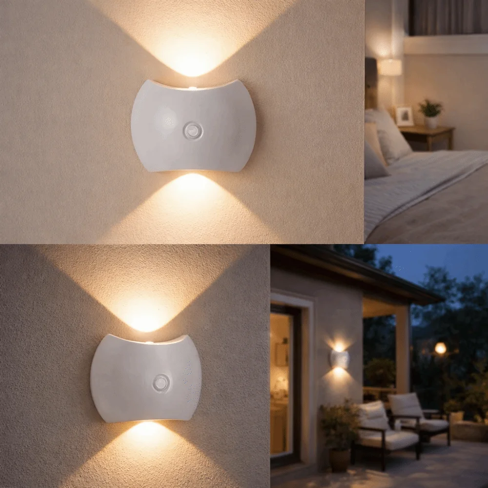 No Drill LED Motion Sensor Wall Light Rechargeable Waterproof Magnetic Rechargeable Night Light Magnetic Auto On/Off