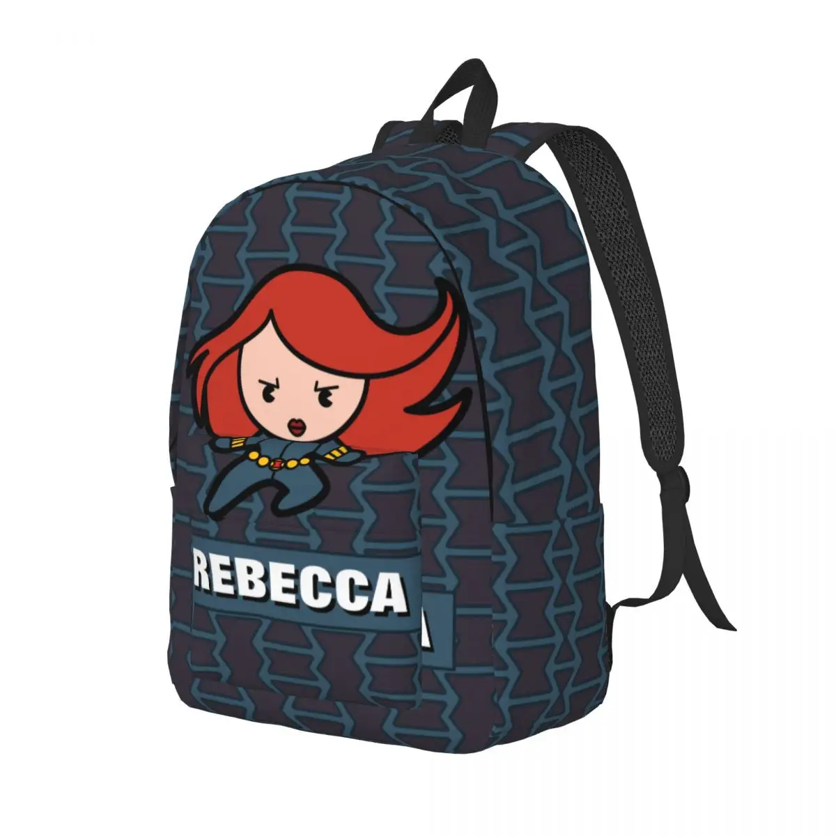 Black Widow Dash Kawaii Backpack for Men Women Casual High School Business Daypack Laptop Computer Shoulder Bag Gift