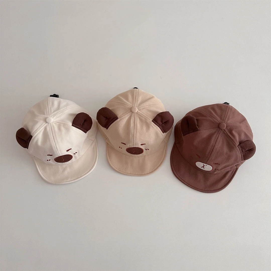 Miniso Cappello da bambino Primavera Berretto da baseball a tesa morbida Simpatico modello Kapibala Parasole Berretto da baseball casual per bambini piccoli