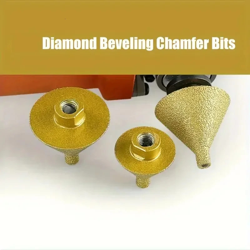 M10/ M14 Diamond Chamfer Core Drill Bit Enlarged Hole Beveling Grinding Tools 38mm 50mm For Granite Marble Tiles Stone Cutting