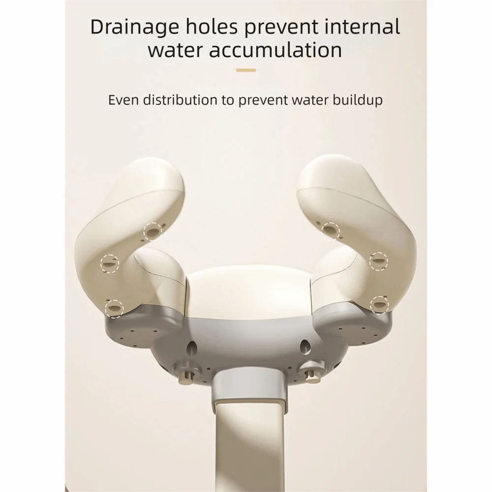 

Non-Slip Baby Bath Stand Anti-Tip Adjustable Baby Standing Shower Stand Multifunctional Free-Standing Infant Bath Support