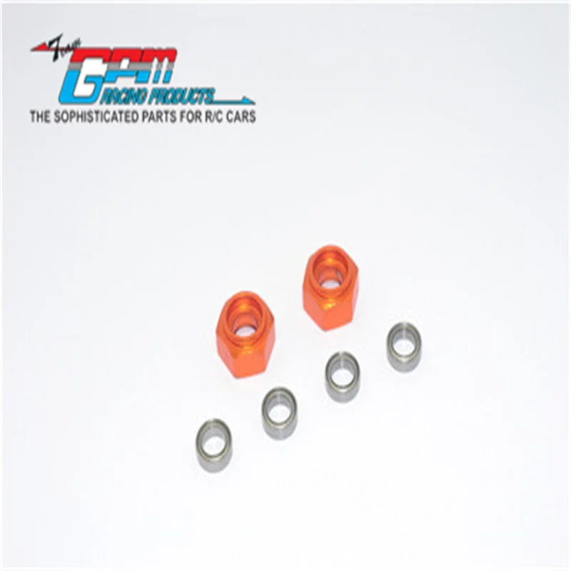 GPM ALUMINIUM-Vorderrad-Sechskant-Adapter mit Lager – 2-teiliges Set für TAMIYA DT03 RC-Upgrade
