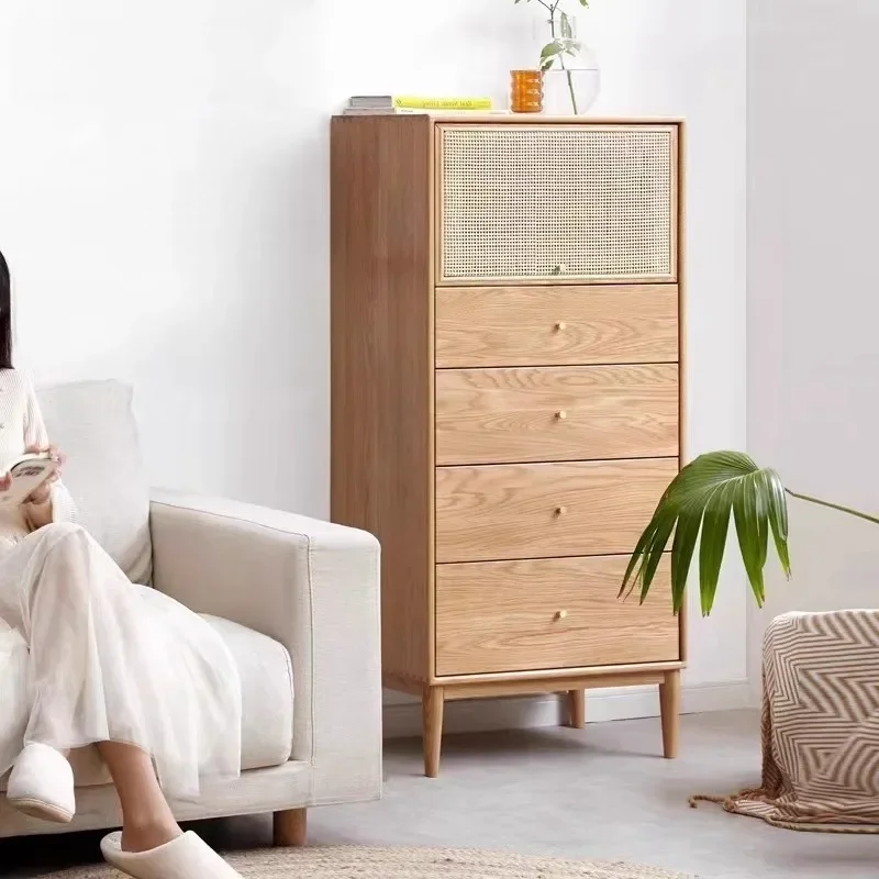 

Nordic modern locker oak small apartment Genji same locker