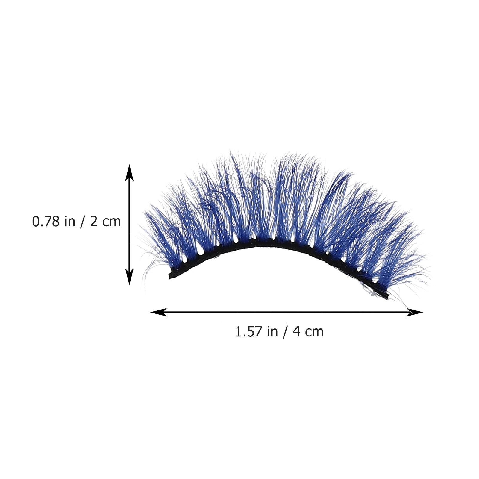 

5 Pairs Fake Eyelashes Dense Long Colorful Creative Imitation Eyelash Party Daily Makeup Photo Shoot Night Out