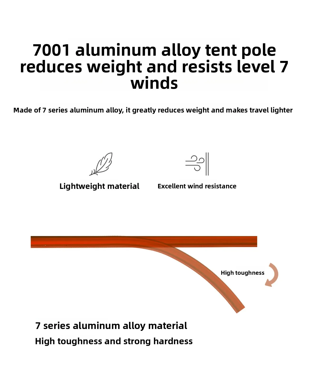 MOUNTAINHIKER Leichtes Outdoor 2-3 Personen Campingzelt, Wind- und Regenfestes Professionelles Aluminium-Stangen Wanderzelt – Detail 3