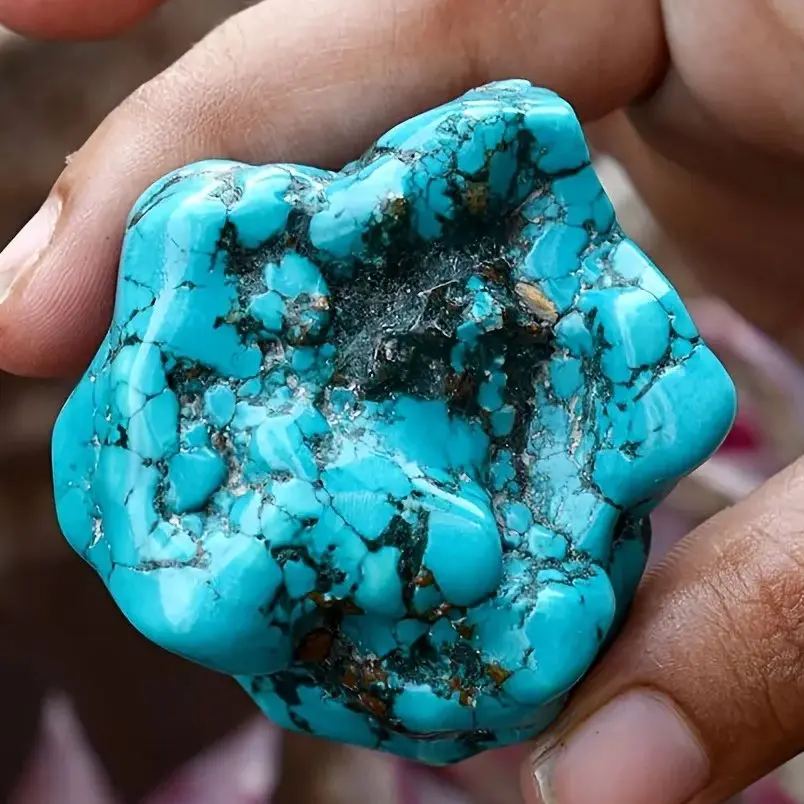 Collection de turquoises bleues naturelles, minéraux de turquoise, cristal de quartz pour aquarium et décoration intérieure, pierre de Reiki
