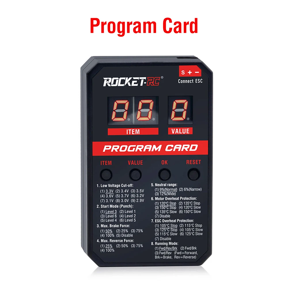 Surpass Hobby Rocket RC ESC 130A ブラシレスESC 160A 4S 超音速 1/7