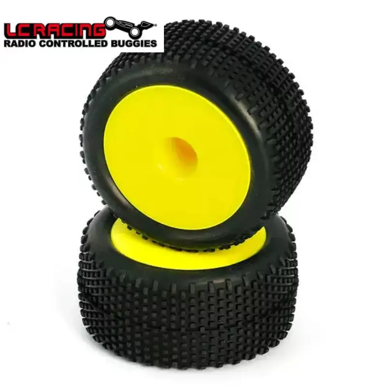 

Original LC RACINGL6248 Block Pin Truggy Tires Mounted Yellow 12mm 2pcs For RC LCFor EMB-TG