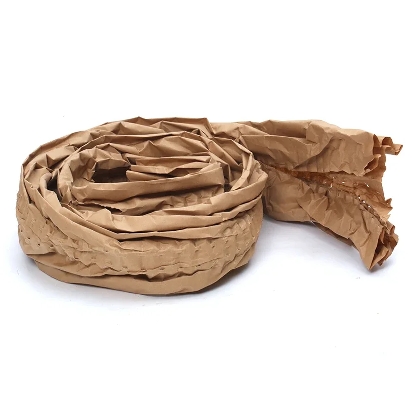 Cheaper Price Wrap Filled Products Brown Color Kraft Cushion Buffer Paper Bag China for Customized Wood Pulp Craft Paper 1 Roll